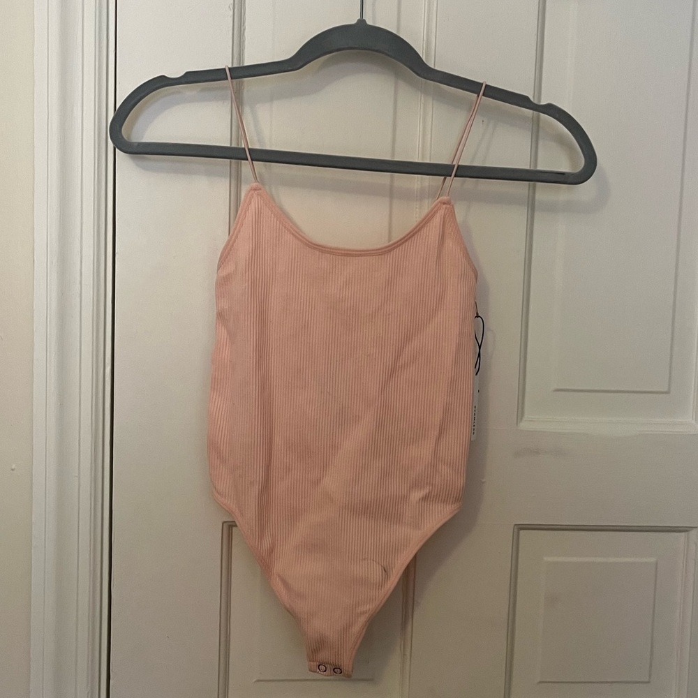 NWT FOREVER 21 pink bodysuit size small